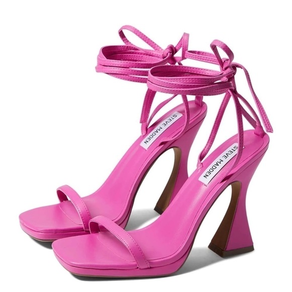 NEW Steve Madden Lafayette Lace Up Sandals in Fuchsia size 9.5 - Picture 11 of 11